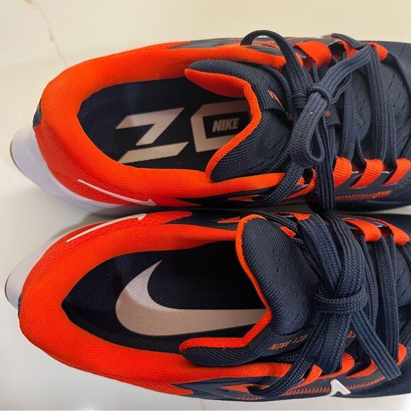 Nike Air Zoom Navy and Orange Running Shoes NWOT - Picture 7 of 11
